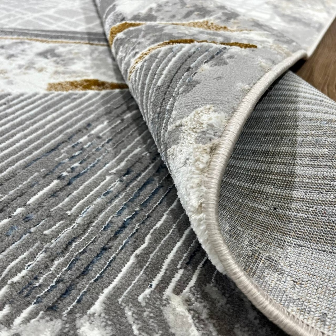 Bal Tekstil ковер 150x230 см, Edesa Soft F991A Light Grey Kemik