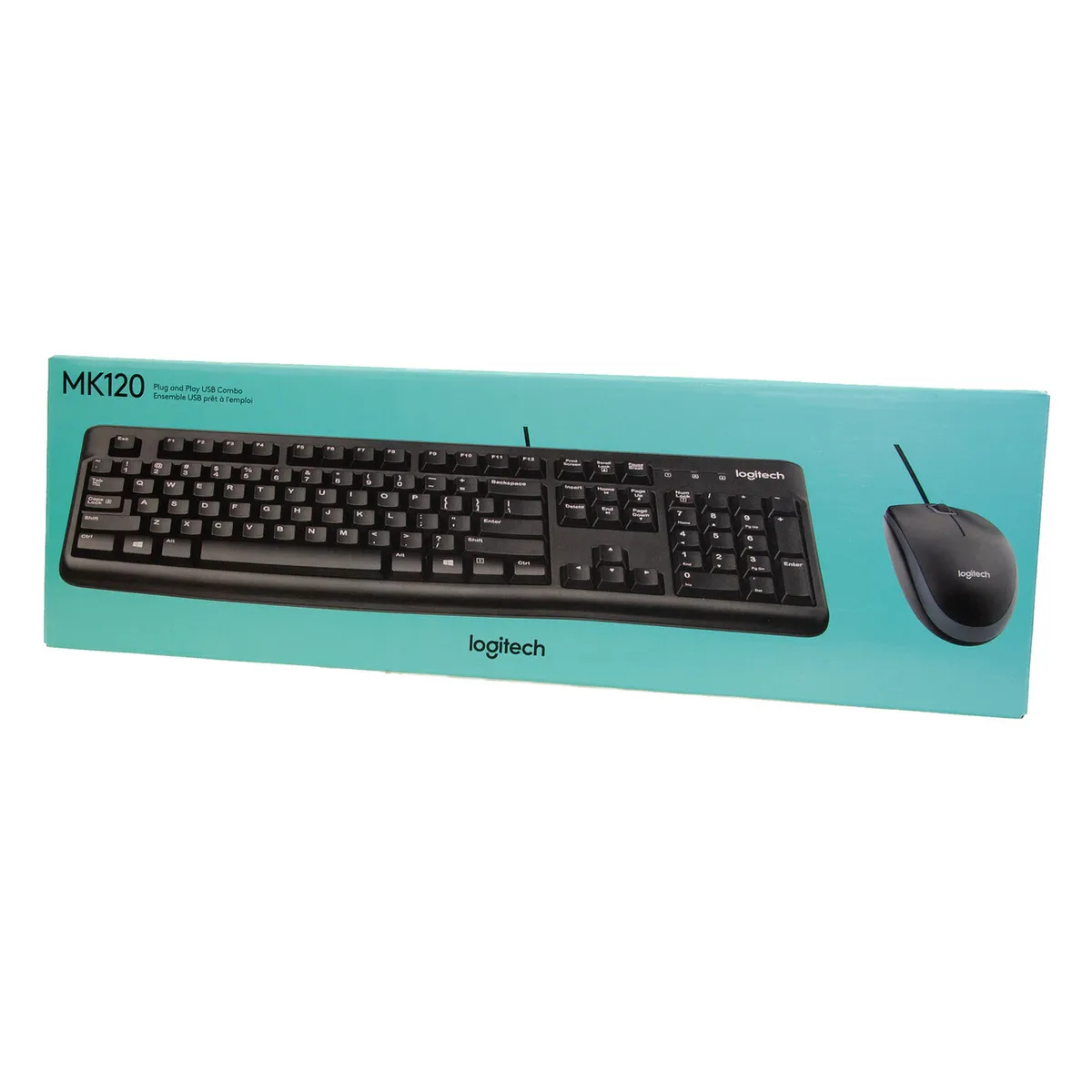 Клавиатура+Мышка проводные USB Logitech MK120