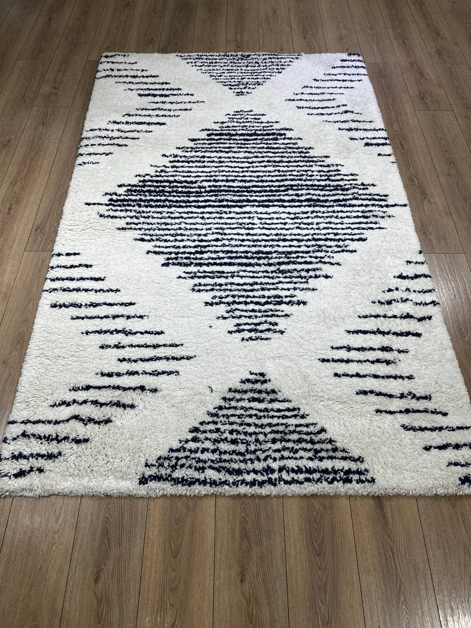Milat Hali ковер 150x230 см, Brand Shaggy G914C Cream Navy