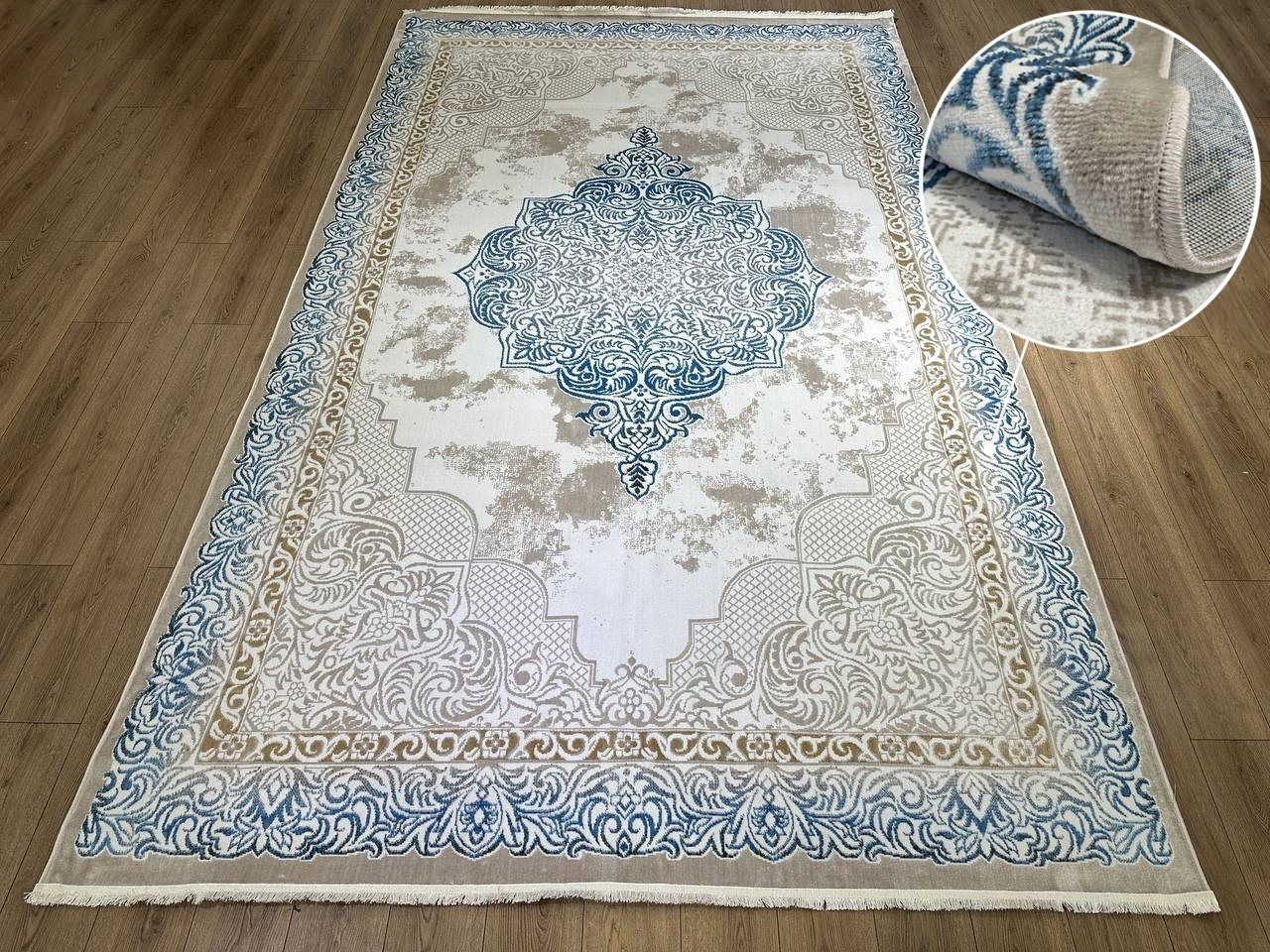 Bal Tekstil ковер 180x260 см, Boss Soft T090C Blue Cream