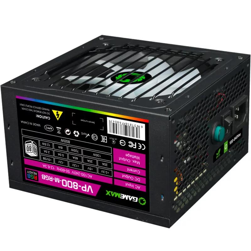 Блок питания 800W GameMax VP-800-RGB ATX 20+4pin, 4+4pin (VP-800-RGB)