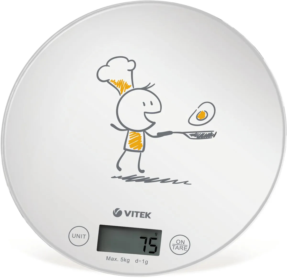 Кухонные весы электронные Vitek VT-8018 Белый