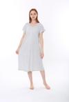Женское длинное домашнее платье-ночная рубашка Etoile из бамбука 72213
