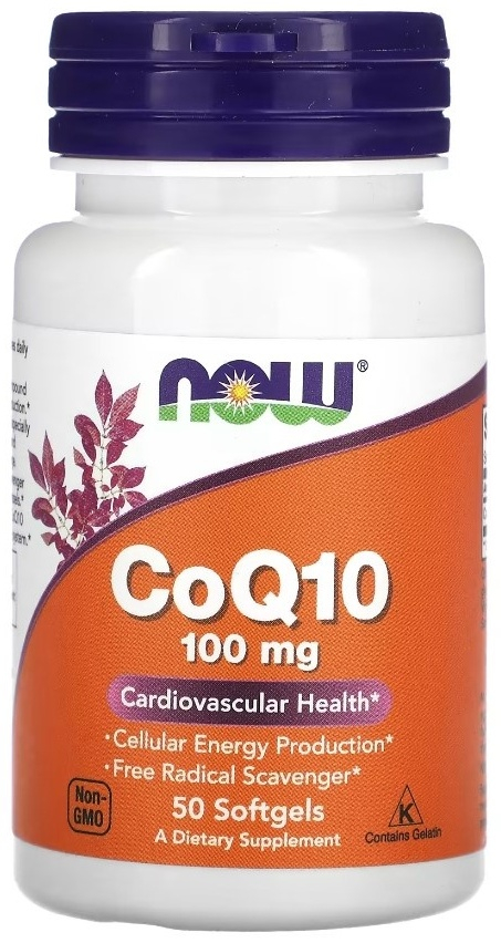 NOW CoQ10 100 мг, 50 капс.