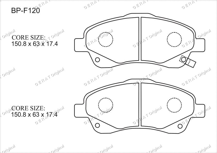 Gerat передние BP-F120