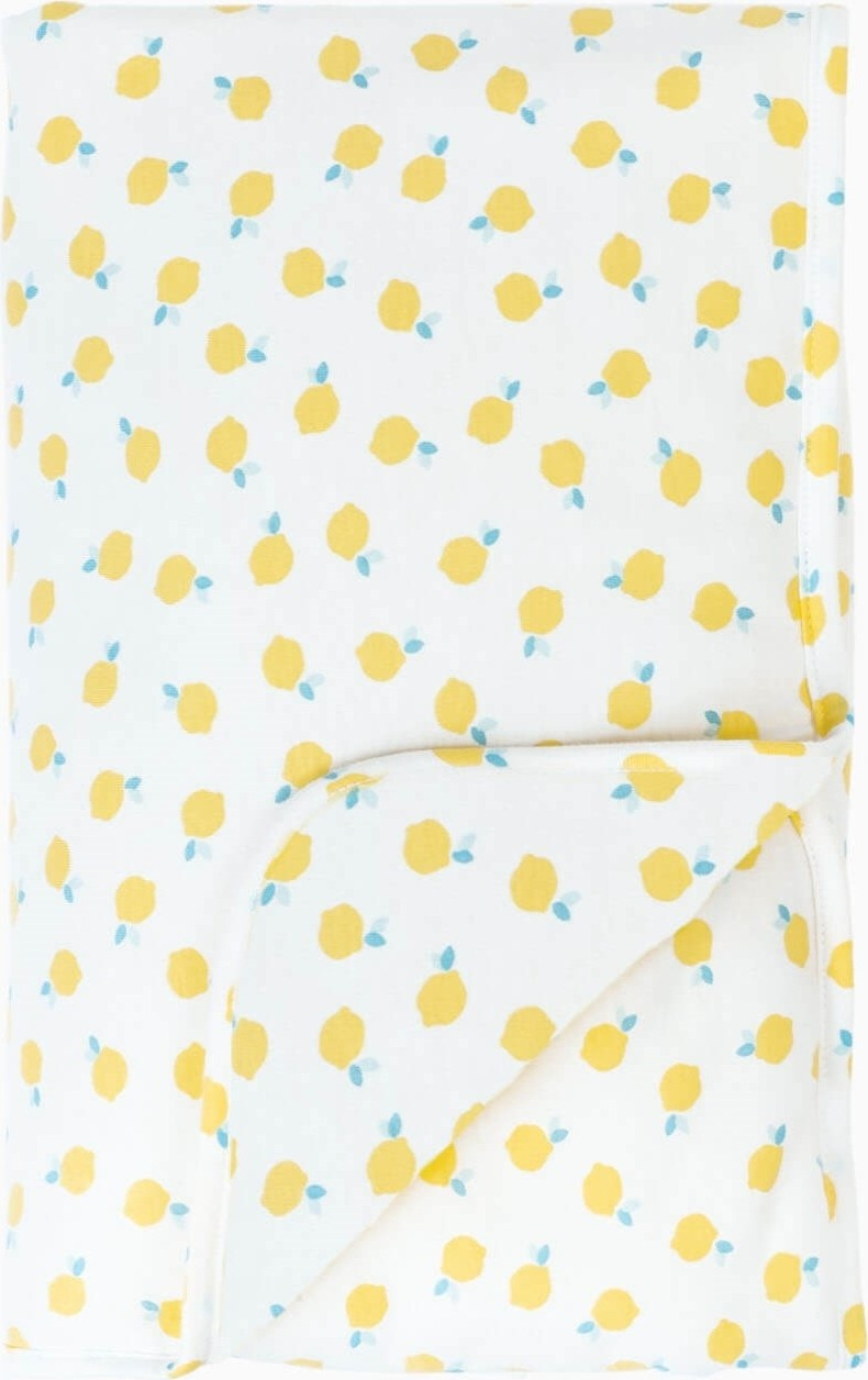 Boumini Winter Kids Cotton Blanket Double-Sided Fiber-Filled Lemons