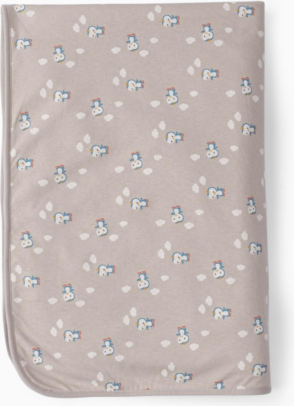 Плед для младенцев из мягкого плюша Welsoft с веселым пингвином 75х100 см