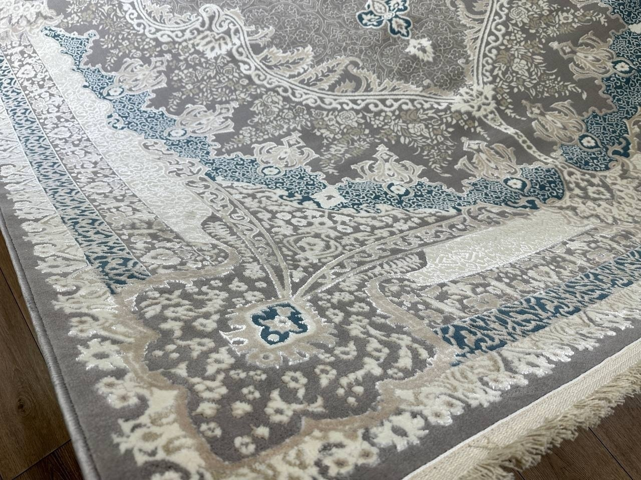 Bal Tekstil ковер 150x300, Kumsal Luxe Q700A Gray Blue