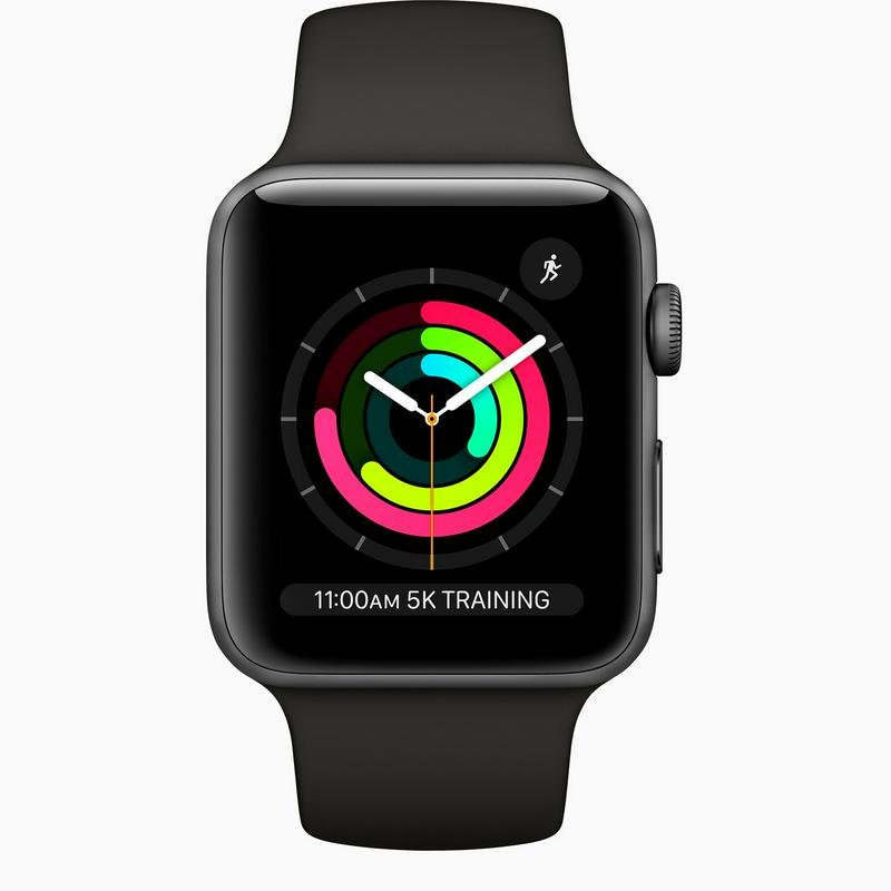 Смарт-часы Apple Watch Series 3 42mm черные