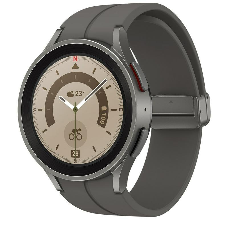 Смарт часы Samsung Galaxy Watch5 Pro Titanium 45mm, Titan (SM-R920NZTACIS)