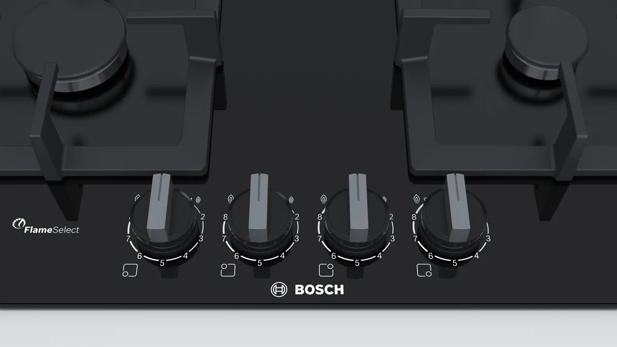 Газовая варочная панель Bosch PPH-6A6B20 Черный