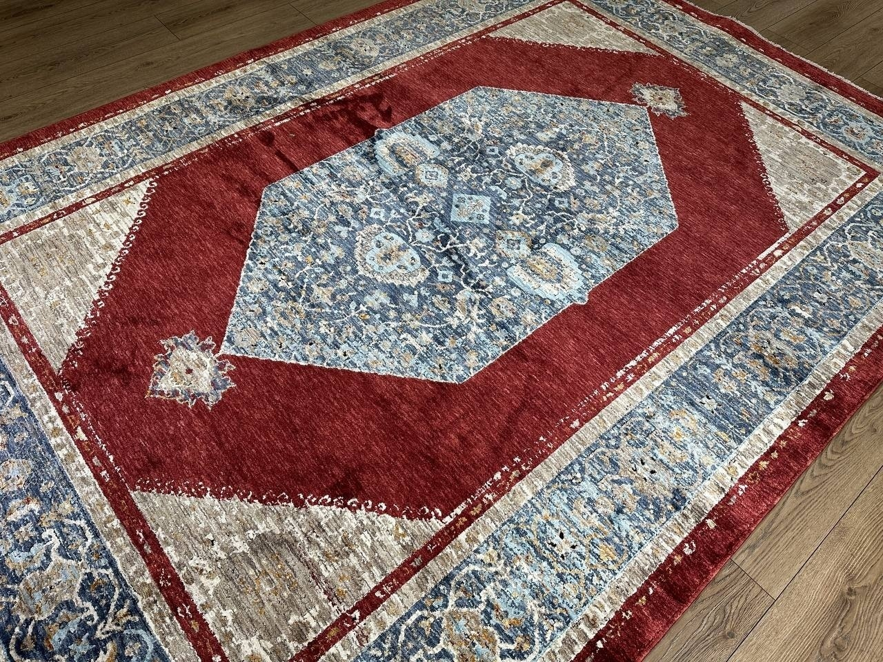 Milat Hali ковер 150x200 см, AQUA K643C Red Dblue