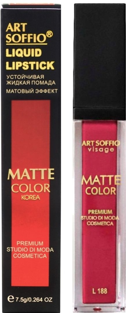 Купить ART SOFFIO Long-Lasting Lips жидкая помада розовый Мармеладная ...