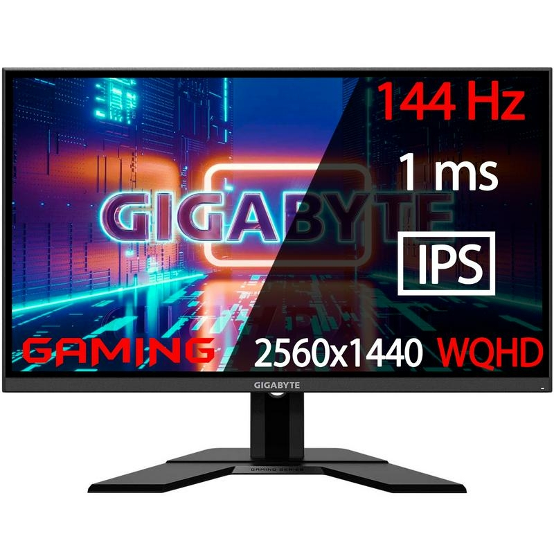 Монитор Игровой 27" Gigabyte G27Q 2560x1440 16:9 IPS 144ГЦ (2HDMI+DP) Black