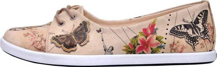 Женские кеды DogoStore с изображением Мэрилин Монро и бабочек