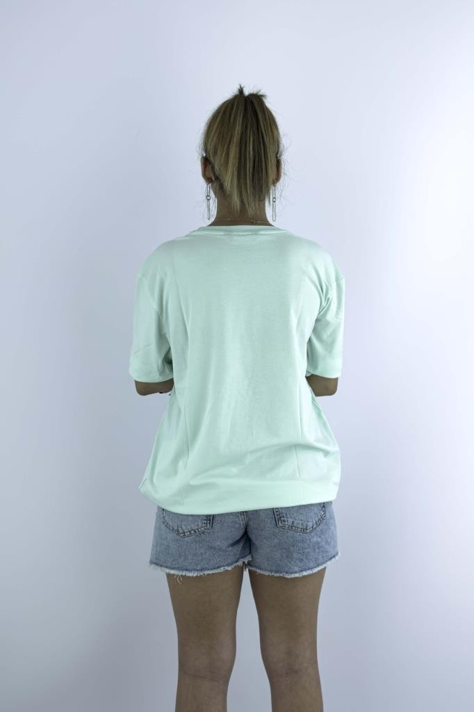 Женская белая футболка Louisiana Polo Slim Fit с заменяемым наклейкой на липучке для настроения.