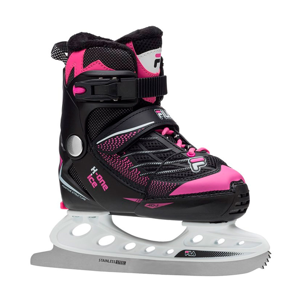 Fila  коньки X-One Ice (S (29-32), black pink)