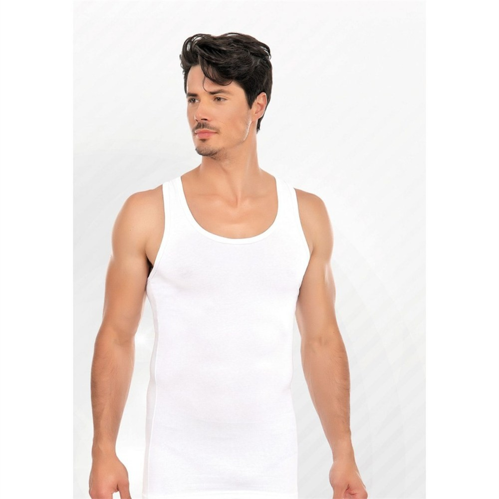 Тройной набор классических мужских футболок Seher белого цвета