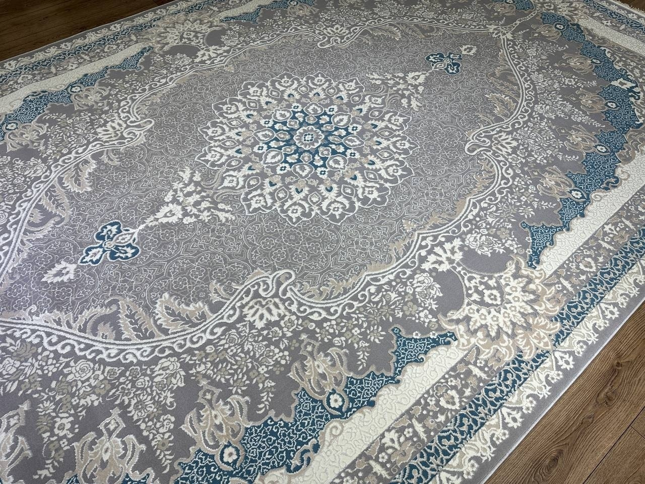 Bal Tekstil ковер 150x300, Kumsal Luxe Q700A Gray Blue