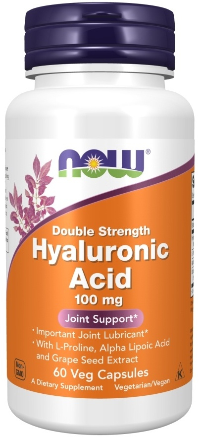 NOW Hyaluronic Acid 100 mg, 60 капс.