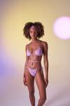 Бразильская модель Holly Lolly на шнуровке с U-образным вырезом Slim Delphi Bikini Bottom коричневого цвета