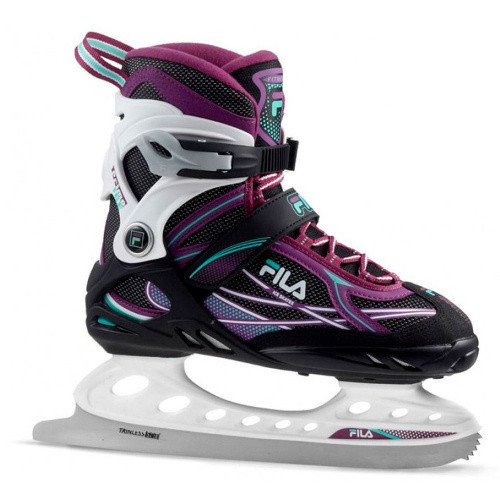 Fila  коньки Primo Ice lady (6.5 (40), black white nordic teal)