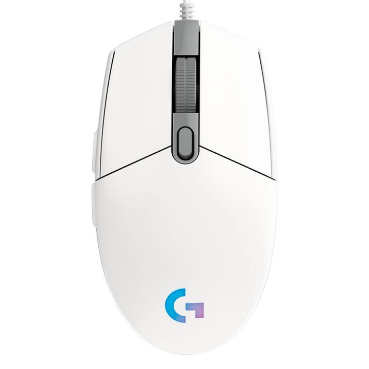 Мышка игровая проводная USB Logitech G102 LIGHTSYNC Белый