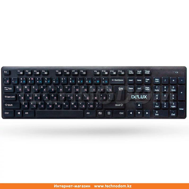 Клавиатура беспроводная Delux DLK-150GB Черный