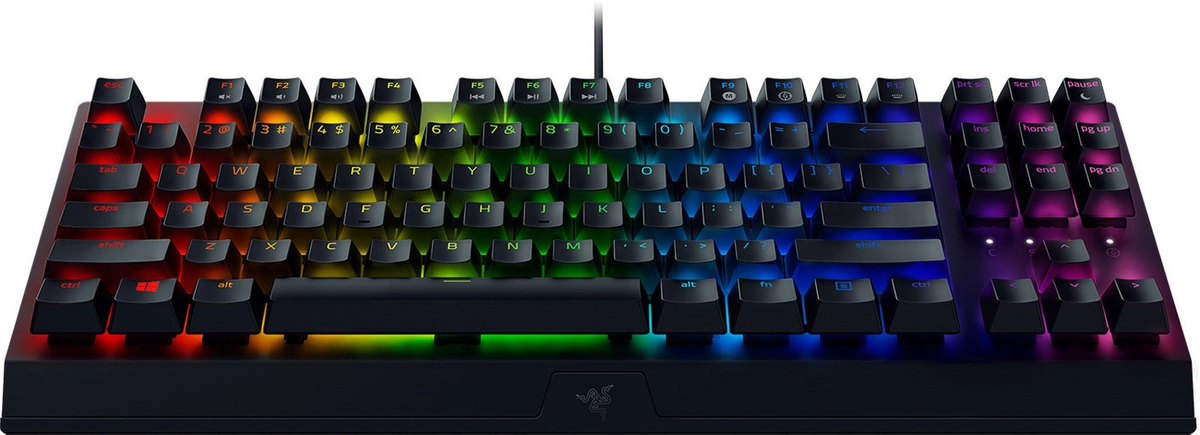 Клавиатура игровая  Razer ЧерныйWidow V3 Tenkeyless Chroma (Green Switch)