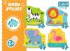 Пазл Trefl Baby 4 в 1 Животные сафари 36073