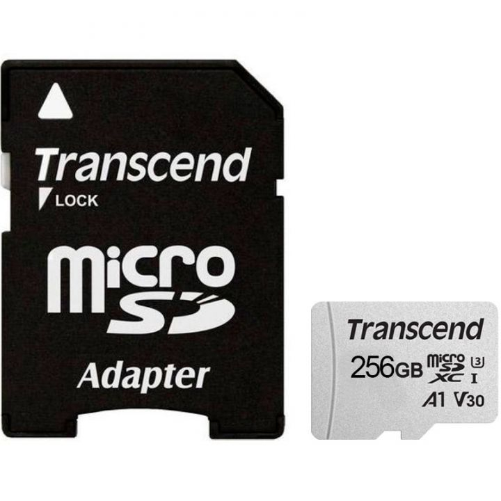 Карта памяти Transcend TS256GUSD300S-A 256GB + SD Adapter