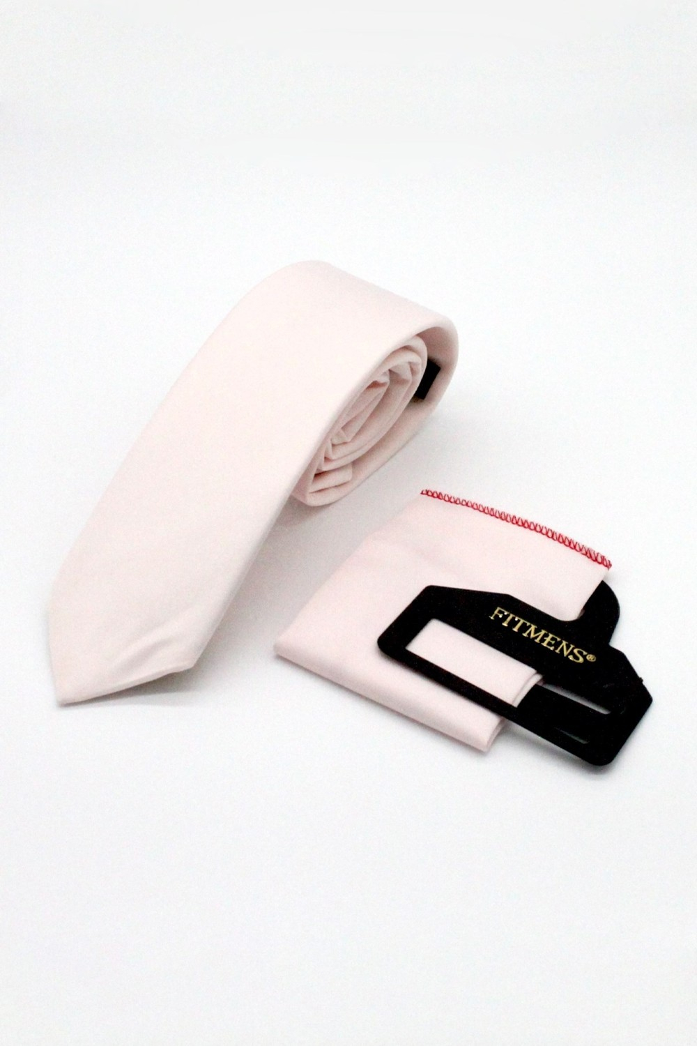 Набор мужских носовых платков для галстука Fitmens K02 - Пудра