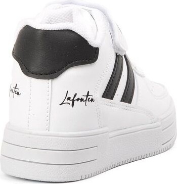 Кроссовки для мальчика Lafonten бело-черные на липучке