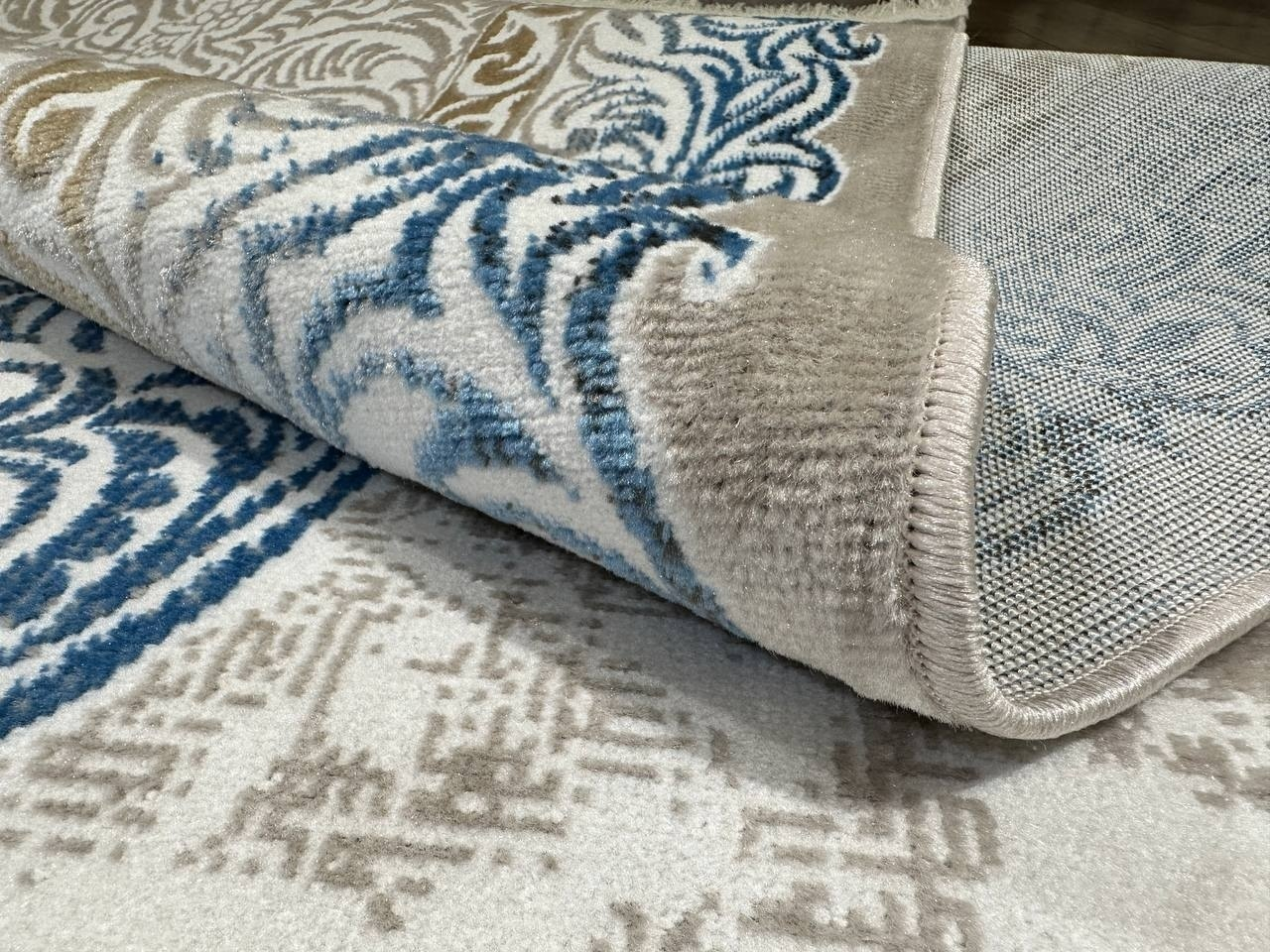 Bal Tekstil ковер 180x260 см, Boss Soft T090C Blue Cream