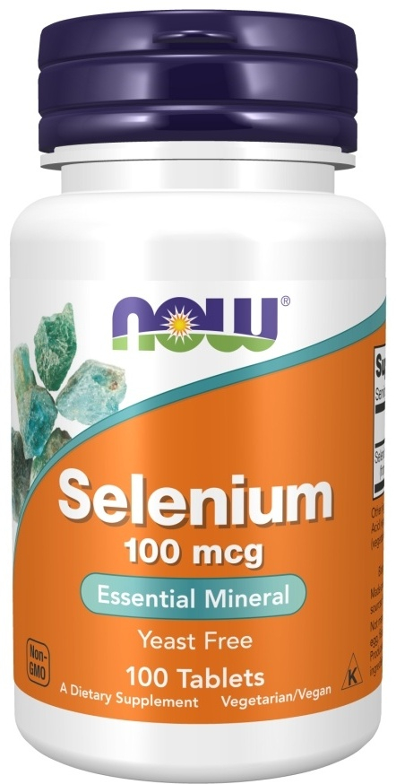 NOW Selenium 100мкг, 100 таб.