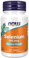 NOW Selenium 100мкг, 100 таб.