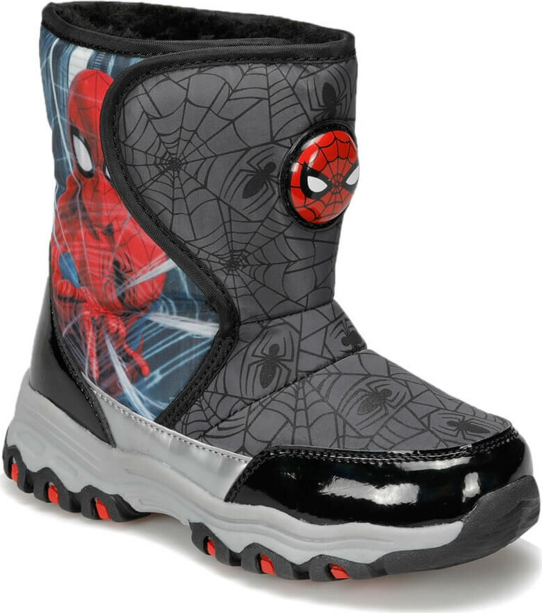 Детские ботинки Spiderman Alban P Snow черного цвета