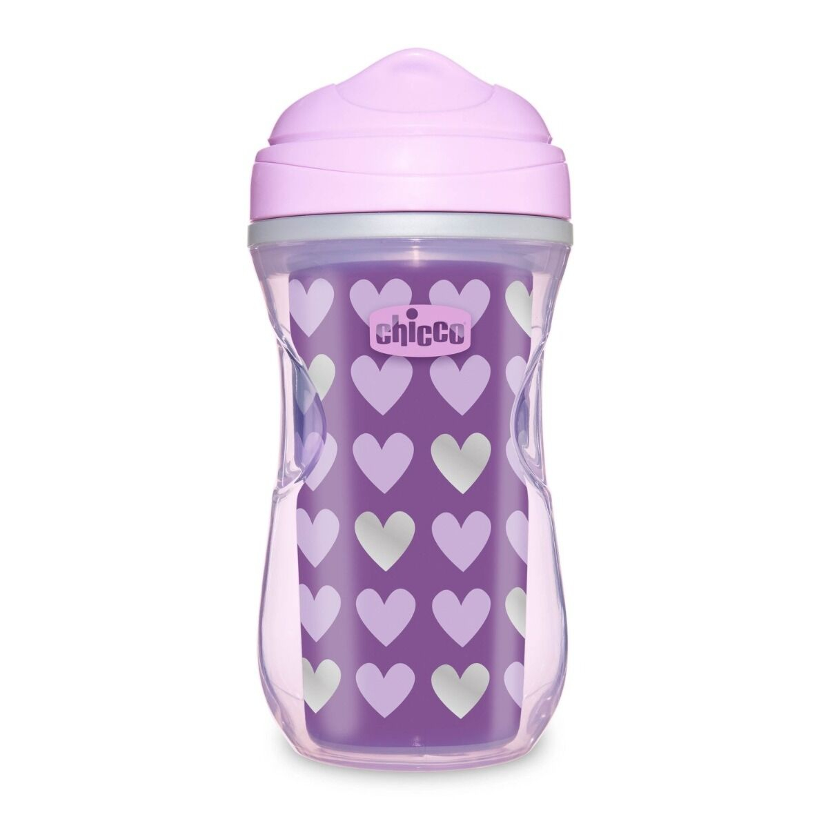 Поильник Chicco с носиком Active Cup 266 мл 14м+ фиолетовый