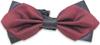 Мужской галстук-бабочка Fitmens с рисунком Добби PN03 - Бордовый, красный, черный