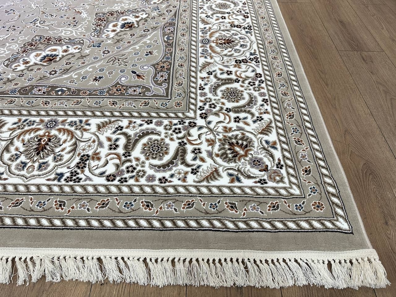 Bal Tekstil ковер 150x230 см, Esmat F181B Cokme Beyaz Beige