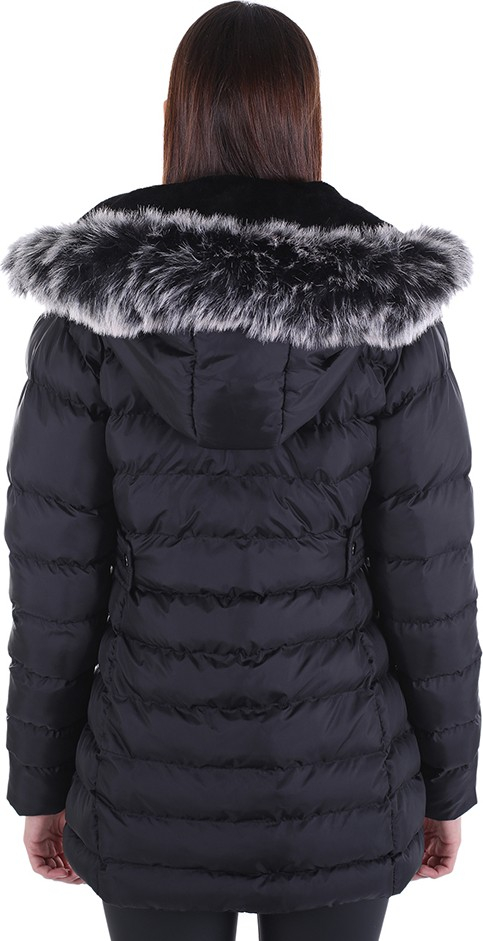 Женское пальто с капюшоном Brendon 522 черное/черное 20W32000522