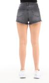Джинсовые шорты Cedy Denim Women Rio серого цвета с высокой талией, рваными краями и бахромой, мини-шорты C603