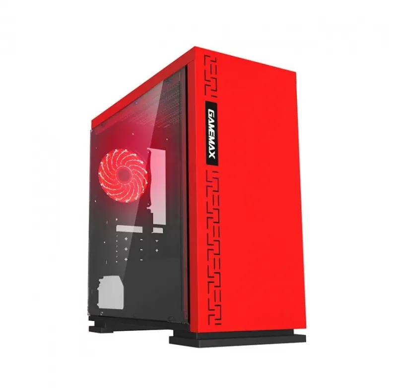 Кейс GameMax EXPEDITION H605-RD TG Mini-Tower, window, Red mATX (EXPEDITION H605-RD)