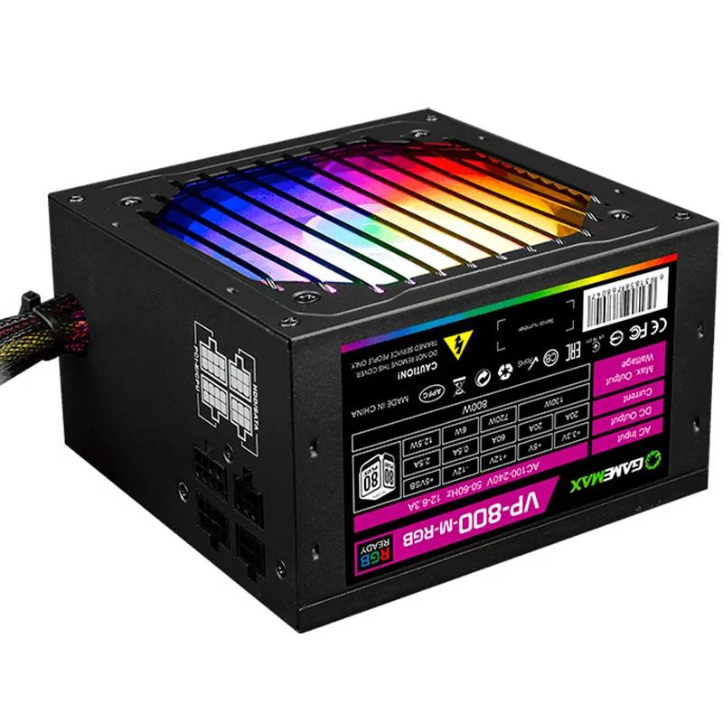 Блок питания 800W GameMax VP-800-RGB ATX 20+4pin, 4+4pin (VP-800-RGB)