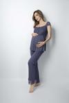 Пижамный комплект Monamise 18305 для беременных после родов - Темно-синий