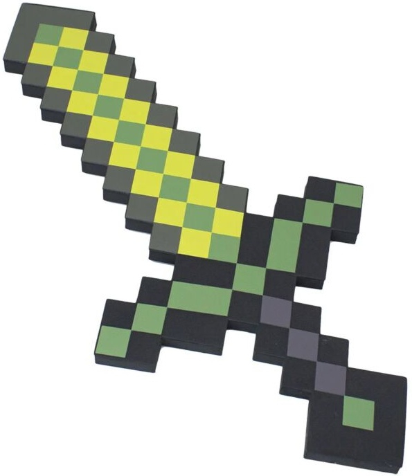 Minecraft PC99842 Меч Золотой пиксельный 45 см